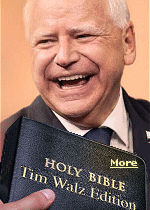 Just in time for election day, the Tim Walz Bible translation is ready to hit the shelves! That's right, you can now read through the Bible with every verse revised as though it were filtered through the mind of the governor of Minnesota himself.